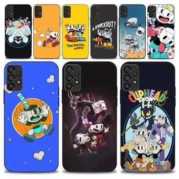 Чехол для игрового телефона C-Cuphead для Samsung Galaxy S22 S23 Ultra S21 S20 FE Plus Note 20, мягкий чехол Samsungnote10plus