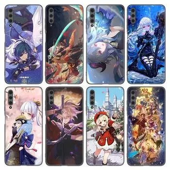 Чехол для игрового телефона Genshin Impact для Huawei Honor 7A 8A 9X 20 Pro 8 10X Lite 7S 8C 8S 8X 9A 9C 10i 20i 30i 20E 20S, черный чехол Honor 7A (5.45 inch)