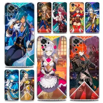 Чехол для игрового телефона Genshin Impact для Xiaomi Redmi Note 11 9S 9 8 10 Pro 7 8T 9C 9A 8A K40 Pro 11T 5G, силиконовый прозрачный чехол Redmi 8