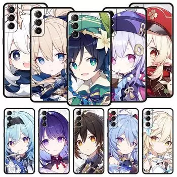 Чехол для игрового телефона Genshin Impact для Samsung Galaxy S23 Ultra S22 S21 S20 FE 5G S10 S10E S9 S8 Plus Note 20 силиконовый чехол-бампер Samsung S8