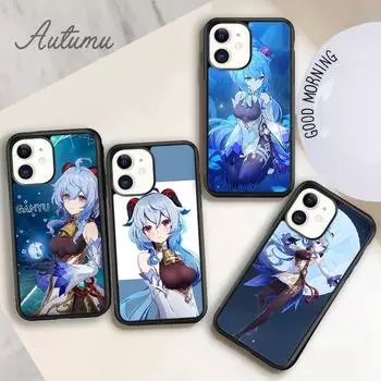 Чехол для игрового телефона Genshin Impact GanYu для iPhone 11 12 13 14 Pro Max mini XR XS SE 2020 6S 7 8 Plus Samsung Galaxy S21 S22 iPhone 6plus