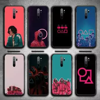 Чехол для игрового телефона с изображением кальмара для Xiaomi Redmi 8A 9 K30 Pro 9A Note 8T Note 8 9 Pro, мягкий силиконовый черный чехол из ТПУ Redmi note 8T