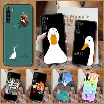 Чехол для игрового телефона Untitled Goose Duck для Xiaomi Redmi Note 7 8 9 10 7A 8T 9A 9T 9S 10S Pro, черный модный чехол для мобильного телефона с красивой задней частью Redmi 7A