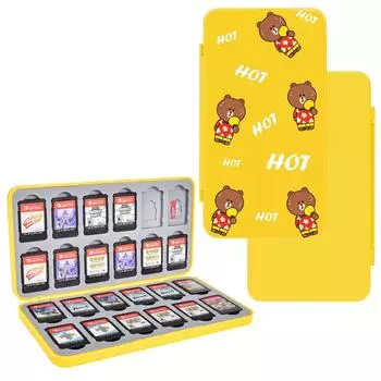 Чехол для игровой карты Dlseego Switch Чехол для хранения карт Nintendo Switch 24 карты Switch 24 SD Чехол Мягкий чехол для игровой карты Карман для игровой карты Line Friends