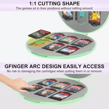 Чехол для игровой карты Yousheng, пыленепроницаемый, устойчивый к царапинам, большой емкости, компактный, портативный чехол для хранения игровой карты для Switch синий