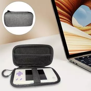 Чехол для игровой консоли EVA, жесткий, с застежкой-молнией, ударопрочный, с защитой на 360 градусов, с защитой от царапин, сумка для хранения Miyoo A30/RG28XX серый