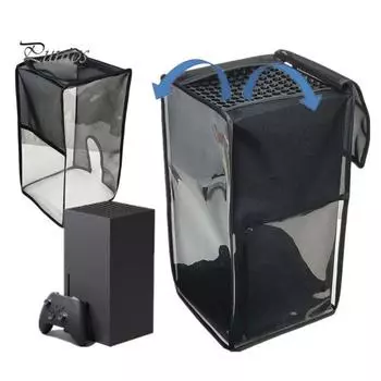 Чехол для игровой консоли от пыли, водонепроницаемый, износостойкий, полная защита, видимый дизайн, защитный чехол для игровой консоли от пыли Transverse чёрный