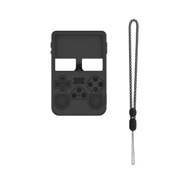 Чехол для игровой консоли с защитой от царапин, противоударный защитный чехол, новый защитный чехол для ANBERNIC R36S чёрный