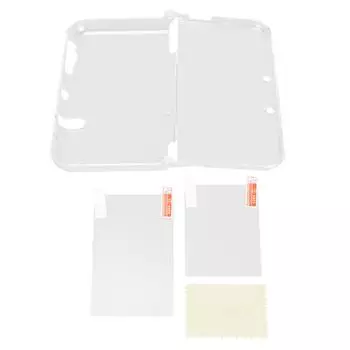 Чехол для игровой консоли, ударопрочный, устойчивый к царапинам, прозрачный защитный жесткий чехол для 3DSLL