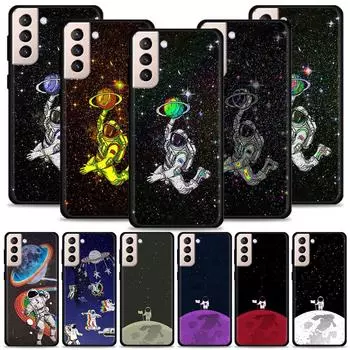 Чехол для игры в баскетбол, астронавт, скейтборд, флаг, Луна для Samsung Galaxy S22 S21 S20 Ultra Fe S10 S9 S8 Plus 4g 5g S10e S7 Edge For Samsung S8