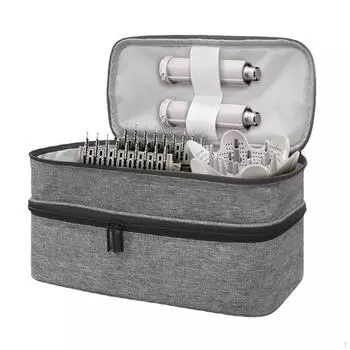 Чехол для инструментов и аксессуаров для укладки волос серый