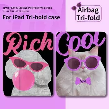 Чехол для iPad 2022, 10, 10,9, чехол Cute English Puppy Pattern, умный чехол для iPad для iPad, 2021/20/19, 9, 8, 7, 10,2 дюйма, с подставкой для карандашей iPad 2021 Gen910.2