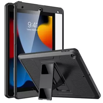 Чехол для iPad 9 2021 года MoKo iPad Cover iPad Generation дюймовый совместимый полностью защитный чехол с защитой экрана от царапин и ударов черный 10.2