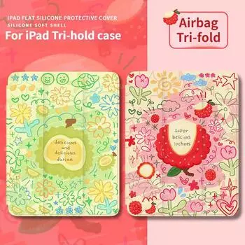 Чехол для iPad Air5 Креативный чехол для iPad с иллюстрацией фруктовых рисунков для iPad 2022, 10, 9, 2021, 9, 8, 7, 10,2 Air1/2 9,7 с подставкой для карандашей iPad 2021 Gen910.2