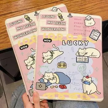 Чехол для iPad Air5 Высококачественный чехол с рисунком кота в стиле граффити для iPad Чехол из ТПУ для iPad Air6 11 13 2022 gen10 10,9 9, 8, 7, 10,2 с подставкой для карандашей iPad 2021 Gen910.2