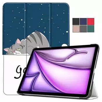 Чехол для iPad Air 11 13 2024 A2903 A2904, складной магнитный смарт-чехол с подставкой для Funda iPad pro 11 13 дюймов 2024, чехол с автоматическим режимом сна/пробуждения IPad Air 11 2024 красный