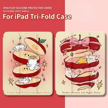 Чехол для iPad Air 4 10,9, креативный чехол с рисунком котенка, тройной защитный чехол для планшета iPad, чехол для iPad mini6 5 4 pro11 с подставкой для карандашей iPad 2021 Gen910.2