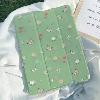 Чехол для iPad Air 4. Новый высококачественный полноэкранный смарт-чехол для iPad с цветочным узором для iPad 2022 gen 10 pro11 pro 12.9 2021 2018 с подставкой для карандашей. iPad 2021 Gen910.2