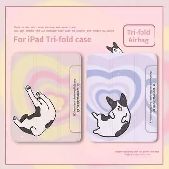 Чехол для iPad Air 5, высококачественный трехслойный смарт-чехол с рисунком милого кота для iPad Air 4 10,9, iPad 10, 9, 8, 7, mini6/5/4 с подставкой для карандашей iPad 2021 Gen910.2