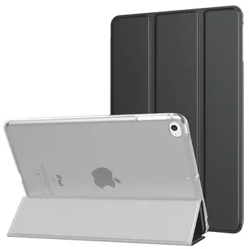 Чехол для iPad mini 5 MoKo Защитный чехол для поколения iPad mini Прозрачный корпус Подставка с функцией автоматического отключения Премиальная искусственная кожа Подкладка из микрофибры