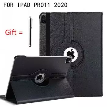 Чехол для iPad Pro 11, чехол 2021/2020/2018 A2228 A2068 A2230 A2013 A1934 A1980, поворотный на 360 градусов кожаный чехол Smart Awake Sleep Fundas красный
