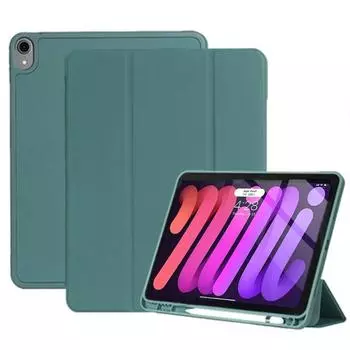 Чехол для iPad Pro 12,9 11 M1 Chip 10,2 9-го поколения Mini 6 для Pro 9,7 2017 Air 1 2 3 4 10,9 2020 с чехлом-пеналом iPad Air 1 2 темно-зеленого