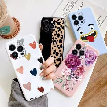 Чехол для IPhone14 Pro Max Мягкий мультяшный милый защитный чехол Противоударный чехол с цветком и бабочкой для IPhone14 Pro Max Цветок Защитные силиконовые задние чехлы iPhone14 Pro Max