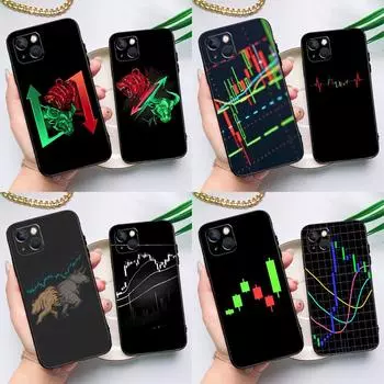 Чехол для iPhone 11 12 13 14 Pro Max 12 13 Mini X XS Max XR 7 8 Plus SE 2020, чехол для торговли инвестициями, форексом и фондовым рынком iPhone 13 mini