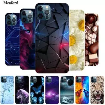 Чехол для iPhone 12 Pro, чехол для iPhone 12 Pro, силиконовый мягкий чехол из ТПУ для iPhone 12 Pro Max/12 Mini, чехол с рисунком, Funda 12Pro iPhone 12 Mini