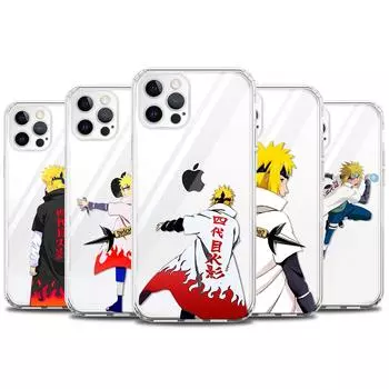 Чехол для iPhone 13 11 12 Pro XS Max XR X 8 7 6 6s Plus SE прозрачный силиконовый чехол Наруто Отец Минато Намикадзе iPhone 13