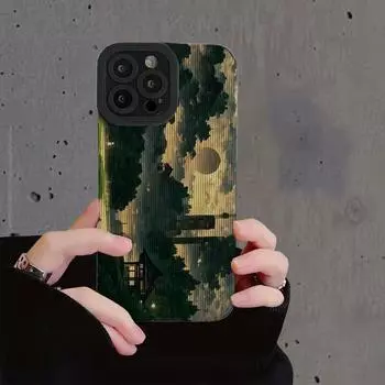 Чехол для Iphone 13 14 Pro Max 11 12 мини-картина маслом с леопардовым принтом, чехол для телефона для Iphone Xr X Xs 7 8 Plus Se2020, бампер в виде ракушки iphone 6s 6