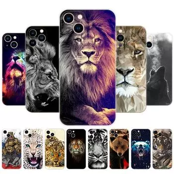 Чехол для iPhone 13, чехол для iPhone 13 Mini, чехол для iPhone 13 Pro Max, чехол для Apple iPhone13, iphone13Pro 13Pro, волк, тигр, лев, медведь iphone 13