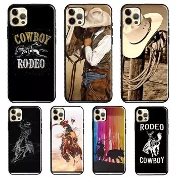 Чехол для iPhone 13 Pro Max 12 Mini X XR XS Max SE 2020 8 7 Plus 11 Pro Max, чехол для телефона «Экстремальный спорт, родео, ковбойское лассо», чехол iPhone 5 5S SE