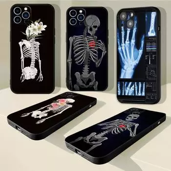 Чехол для iPhone 13 с радиологическими органами человека, скелетом, черепом, для iphone 11 12 13 Mini Pro Max X XS 7 8 Plus XR SE2020, чехол iphone13 pro max