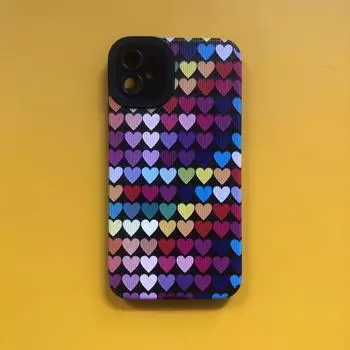 Чехол для Iphone 14 Pro Max 13 Mini 11 12 противоударный чехол-бампер для телефона Iphone Xr Xs Max X 7 Plus 8 Se2 6 Coloful Love Hearts iphone 6s 6