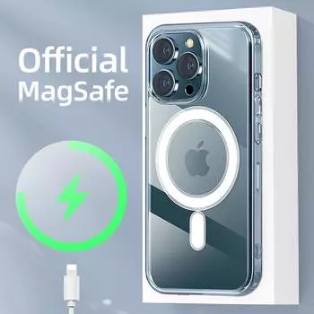 Чехол для Iphone 14 с магнитной беспроводной зарядкой Magsafe, прозрачный чехол для телефона Iphone 13 12 11 Pro Max Funda Coque Shell For iPhone 11 прозрачный