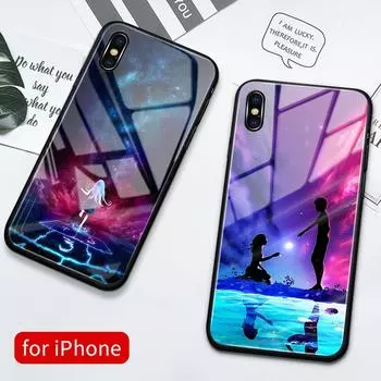 Чехол для iPhone 14, стеклянный чехол на заднюю панель, чехол Fantastic Girl, чехол Funda для iPhone 6, 6s, 7, 8, 14 Plus, X, Xs, Max, Xr, 11, 12, 13, 14 Pro Max iphone 6 6s&Glass case