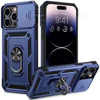 Чехол для iPhone 15 14 13 12 11 Pro Max XS XR 8 7 6 Plus SE, выдвижная подставка, защита камеры, прочный противоударный чехол iPhone SE 2022