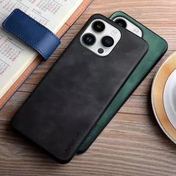 Чехол для iPhone 15 14 13 12 11 Pro Max Mini 8 7 6 Plus SE 2022 2020 XR XS Max X Funda Coque из прочной шелковистой кожи 13 Pro Max темно серый
