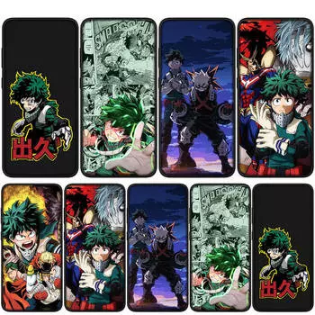 Чехол для iPhone 15 14 Xiaomi Redmi Note 13 12 11 Pro Max X 8 7 9 XR Samsung Galaxy S24 S23 OPPO A15 Huawei BNHA My Hero Academia Midoriya Izuku Чехол