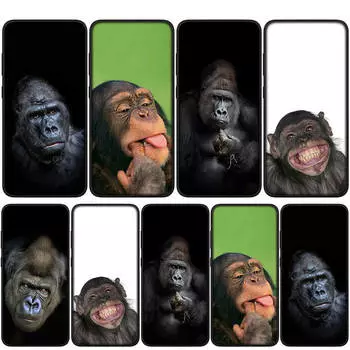 Чехол для iPhone 15 14 Xiaomi Redmi Note 13 12 11 Pro Max X 8 7 9 XR Samsung Galaxy S24 S23 A05 OPPO A15 Huawei Gorilla Ape Monkey Baby Phone Case for iPhone 12 болюс