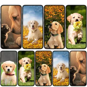 Чехол для iPhone 15 14 Xiaomi Redmi Note 13 12 11 Pro Max X 8 7 9 XR Samsung Galaxy S24 S23 A05 OPPO A15 Huawei Golden Retriever Dog милый чехол для телефона for Redmi Note 9 Pro аэро
