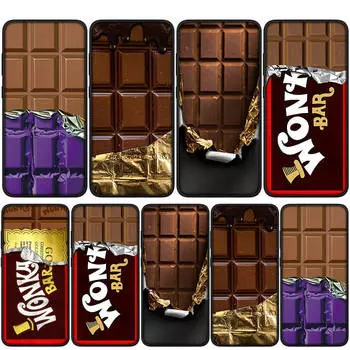 Чехол для iPhone 15 14 Xiaomi Redmi Note 13 12 11 Pro Max X 8 7 9 XR Samsung Galaxy S24 S23 OPPO A15 Huawei Alpen Wonka Wonka Bar Chocolate Phone Case