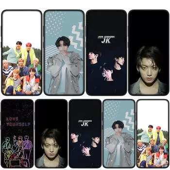 Чехол для iPhone 15 14 Xiaomi Redmi Note 13 12 11 Pro Max X 8 7 9 XR Samsung Galaxy S24 S23 A05 OPPO A15 Huawei Jeon Kook Jeonkook KPOP Phone Case for Redmi Note 11S 4G экрю