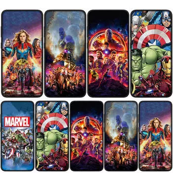 Чехол для iPhone 15 14 Xiaomi Redmi Note 13 12 11 Pro Max X 8 7 9 XR Samsung Galaxy S24 S23 A05 OPPO A15 Huawei Marvel Avengers Ironman Spiderman Case for Samsung Galaxy S20 Ultra экрю
