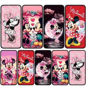Чехол для iPhone 15 14 Xiaomi Redmi Note 13 12 11 Pro Max X 8 7 9 XR Samsung Galaxy S24 S23 A05 OPPO A15 Huawei Mickey Pink Minnie Cute Mouse Case