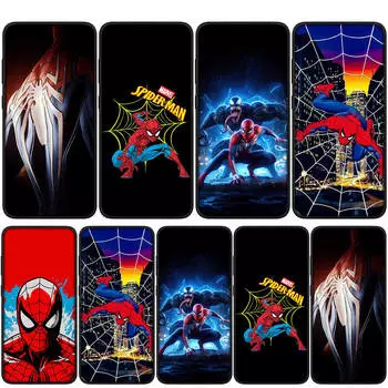 Чехол для iPhone 15 14 Xiaomi Redmi Note 13 12 11 Pro Max X 8 7 9 XR Samsung Galaxy S24 S23 A05 OPPO A15 Huawei Spider Marvel Man Spiderman Phone Case