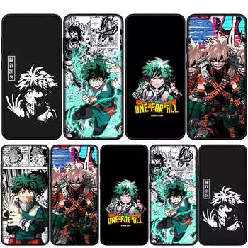 Чехол для iPhone 15 14 Xiaomi Redmi Note 13 12 11 Pro Max X 8 7 9 XR Samsung Galaxy S24 S23 OPPO A15 Huawei Midoriya Izuku My Hero Academia Чехол для телефона