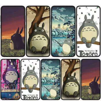 Чехол для iPhone 15 14 Xiaomi Redmi Note 13 12 11 Pro Max X 8 7 9 XR Samsung Galaxy S24 S23 S20 FE A14 13C A05 OPPO A15 Huawei чехол для телефона с аниме Тоторо for Huawei P20 Pro экрю