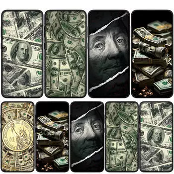 Чехол для iPhone 15 14 Xiaomi Redmi Note 13 12 11 Pro Max X 8 7 9 XR Samsung Galaxy S24 S23 A05 OPPO A15 Huawei Money 100 Dollars Cool Phone Case